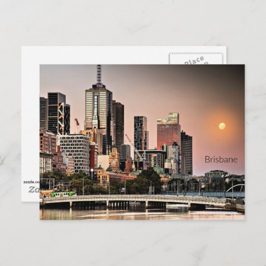 ブリスベン、オーストラリアの街並み写真 ポストカード (正面/裏面)