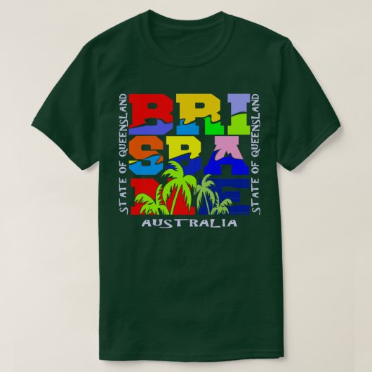 ブリスベン・オーストラリア Tシャツ (デザイン正面)