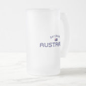 ブリスベ動揺してンオーストラリア フロストグラスビールジョッキ (正面右)