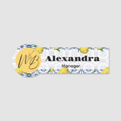 ブリス地中海のスモダンレストラン社員 名札 (正面)