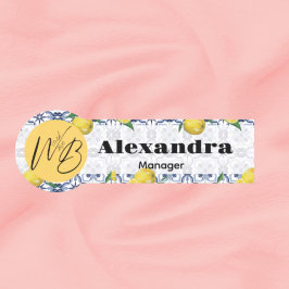 ブリス地中海のスモダンレストラン社員 名札