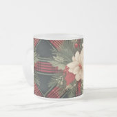 「ブリス市松模様にス・グラス・マグ」 フロストグラスマグカップ (正面左)