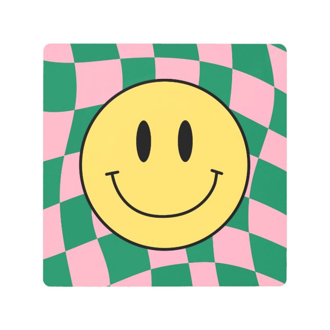 ブリス市松模様にス メタルプリント (正面)