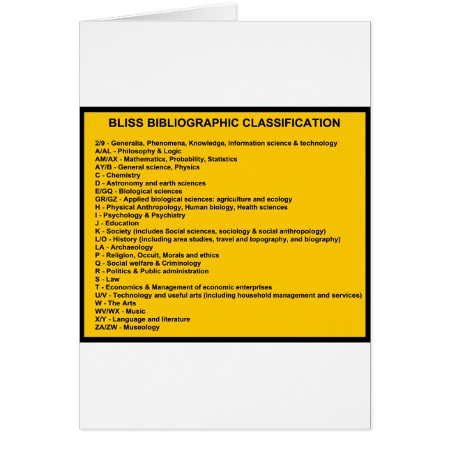 ブリス書誌分類システム (正面)