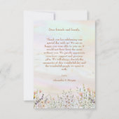 ブリス開花結婚ズフラットサンキューカード サンキューカード (正面)