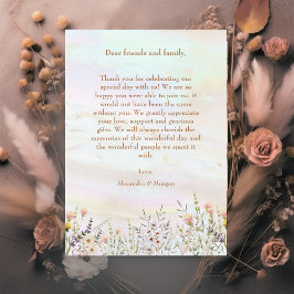 ブリス開花結婚ズフラットサンキューカード サンキューカード