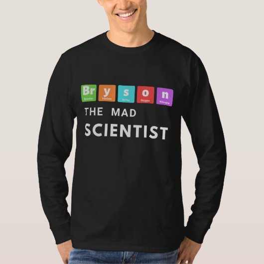 ブリソンデシャンボー不機嫌サイエンティスト周期表金 Tシャツ (正面)