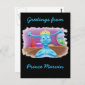 ブリタズショップのマーヴィン王子 ポストカード (正面/裏面)