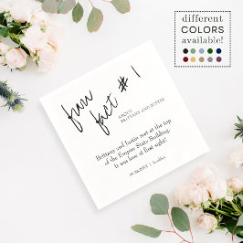 ブリタニシンプルー白黒おもしろいファクト#1カクテル スタンダードカクテルナプキン