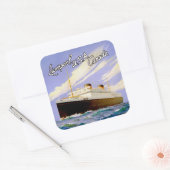 ブリタニック~リバプール,アメリカ,カナダ スクエアシール (封筒)