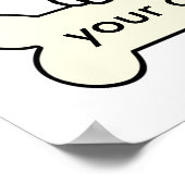 ブリタニパーソナライズされたースパニエル犬 ポスター (角)