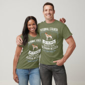 ブリタニフランスのースパニエル犬パピズオーナー恋人 Tシャツ (ユニセックス)