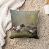 ブリタニフランスのー狩りパトリッジ、アート クッション (ブランケット)