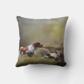 ブリタニフランスのー狩りパトリッジ、アート クッション (裏面)