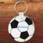 ブリタニーという名前のサッカーボールキーチェーン キーホルダー (正面)