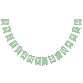 ブリタニーとデイビッドブライダルシャワーバナー バンティングフラッグ