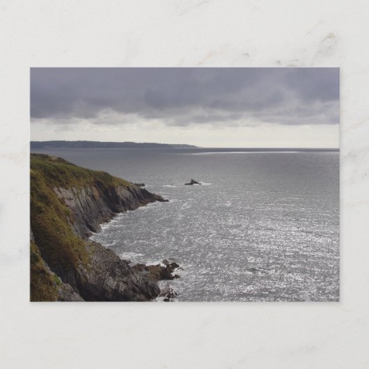 ブリタニーの海岸は嵐の後。 ポストカード (正面)