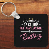 ブリタニーもちろん私の名素晴らし前だ キーホルダー (正面)