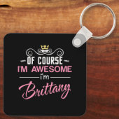 ブリタニーもちろん私の名素晴らし前だ キーホルダー (裏面)