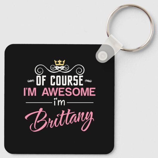 ブリタニーもちろん私の名素晴らし前だ キーホルダー (裏面)