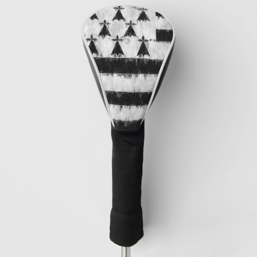 ブリタニーオイルペインティングスケッチ ゴルフヘッドカバー (正面)