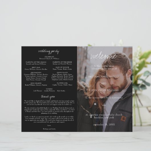 ブリタニーカトリック結婚式 プログラムフルマス (スタンド正面)