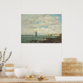 ブリタニーコーストユージェーンブダンファインアート ポスター (キッチン)