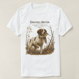 ブリタニースパニエルとヤマシギ Tシャツ