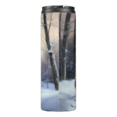 ブリタニースパニエル犬がそれを雪のクリスマスに許可 タンブラー (裏面)