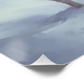 ブリタニースパニエル犬がそれを雪のクリスマスに許可 ポスター (コーナー)