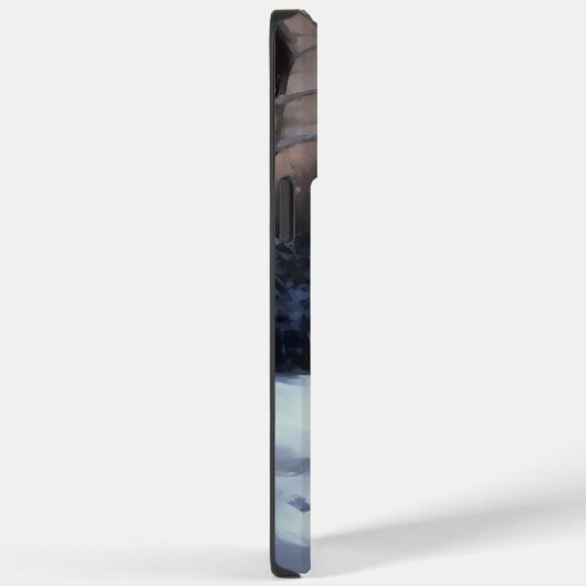 ブリタニースパニエル犬がそれを雪のクリスマスに許可 Case-Mate iPhoneケース (裏面 / 右)