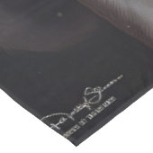 ブリタニースパニエル犬とサンタクロースのクリスマス テーブルクロス (アングル)