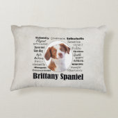 ブリタニースパニエル犬の特徴 アクセントクッション (裏面)