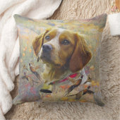 ブリタニースパニエル犬アートフェアサント狩り クッション (ブランケット)