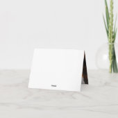 ブリタニースパニエル犬イン紅葉秋インスパイア カード (裏面)