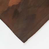 ブリタニースパニエル犬イン紅葉秋インスパイア フリースブランケット (角)