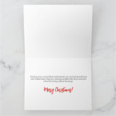 ブリタニースパニエル犬クリスマスフェスティバル航海 カード (内部)