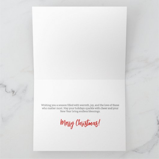 ブリタニースパニエル犬クリスマスフェスティバル航海 カード (内部)