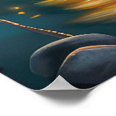 ブリタニースパニエル犬クリスマスフェスティバル航海 ポスター (角)