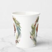 ブリタニースパニエル犬クリスマスリースフェスティバルカップ 紙コップ (左)