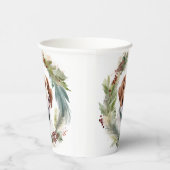 ブリタニースパニエル犬クリスマスリースフェスティバルカップ 紙コップ (右)