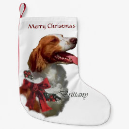 ブリタニースパニエル犬クリスマス スモールクリスマスストッキング