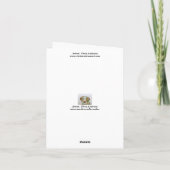 ブリタニースパニエル犬サンキューカード サンキューカード (裏面)