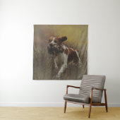 ブリタニースパニエル犬セラミックタイル飲料 タペストリー (インサイチュ)