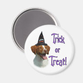 ブリタニースパニエル犬トリック マグネット (正面/裏面)