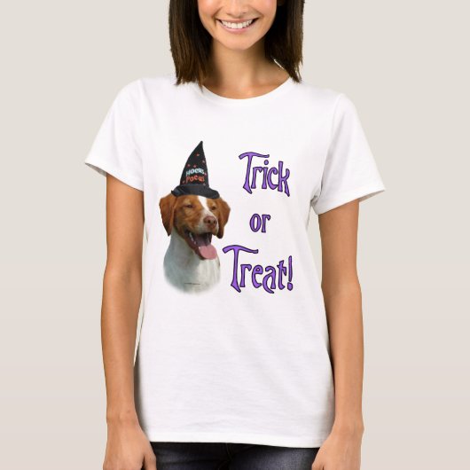ブリタニースパニエル犬トリック Tシャツ (正面)