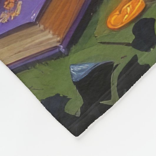 ブリタニースパニエル犬ドッグお洒落ハロウィン絵を描ズ フリースブランケット (角)