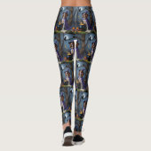 ブリタニースパニエル犬ドッグお洒落ハロウィン絵を描ズ レギンス (裏面)