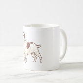 ブリタニースパニエル犬ドッグアート コーヒーマグカップ (正面右)