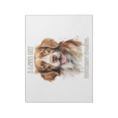 ブリタニースパニエル犬ドッグインスパイアメモ帳 ノートパッド (回転)